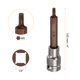 thumbnail image 2 of Uxcell Triple Square Spline Bit Socket 1/2" Drive M5, tamaño métrico, acero S2, cabeza de 12 puntos, adaptador de socket de acero CR-V para reparación de tuercas y tornillos., 2 of 7