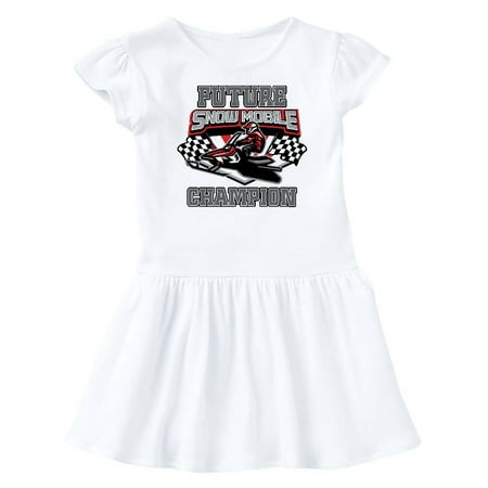 

Inktastic Future Snowmobile Champion Gift Baby Girl Dress