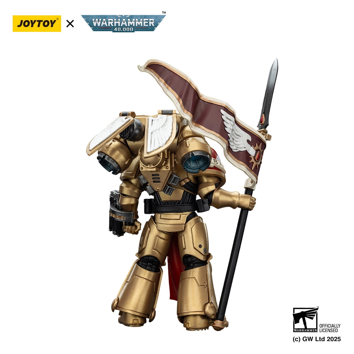 [IN STOCK] JOYTOY Warhammer 40K 1/18 Action Figures Blood Angels Sanguinary Guard 3 with Angelus Boltgun and Encarmine Spear