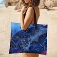 thumbnail image 5 of Cosmic Butterfly Floral Watercolor Art Outdoor Picnic Blanket, Foldable Waterproof Beach Mat, Portable Beach Blanket for Beach Camping, Hiking, Family Concerts, 5 of 8