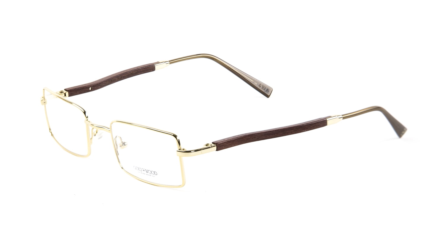 Gold and best sale wood eyeglass frames