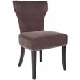 thumbnail image 3 of SAFAVIEH Jappic 22" H Side Chairs with Silver Nailheads, Bark/Espresso, Set of 2, 3 of 4