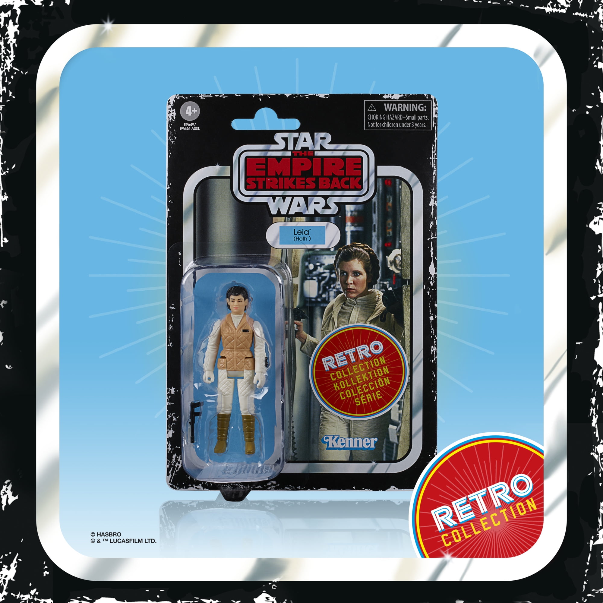 Star Wars The Empire Strikes Back: Retro Collection Leia (Hoth) Kids Toy Action Figure for Boys and Girls (4”)