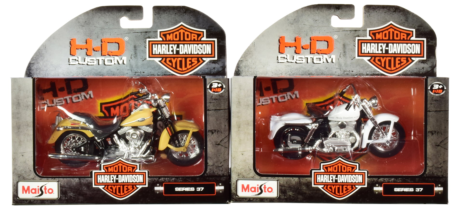 Maisto Custom Harley Davidson Motorcycles Series 33 & 35 Red Black PICK ONE *S* 