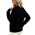 thumbnail image 4 of yillto Womens Fleece Sweatshirts Fuzzy Sherpa Long Sleeve Warm Soft Tops Crewneck Pullover Clothes, 4 of 6