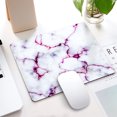 thumbnail image 1 of 22cm*18cm*0.3cm Mouse Pad Rubber + Cloth Marble Pattern Non-slip Game Pad, 1 of 8