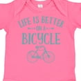 thumbnail image 4 of Inktastic Life's Better on a Bicycle Girls Baby Bodysuit, 4 of 5