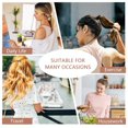 thumbnail image 5 of y Hair Ties, 100P Elastic Hair Ties & 150P Nylon No-Damage Hair Ties, Brown Ponytail Holders for Women Girls, 5 of 5