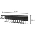 thumbnail image 3 of MyGift 26 Hooks Black Metal Wall Mounted Jewelry Hanging Shelf, 3 of 5