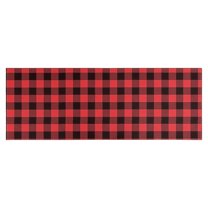 Red and White Checkered Pattern Kitchen Rug Mat,Kitchen Runner Rugs Non Skid Washable,Decorative Kitchen Floor Mats for Kitchen,Sink,Laundry,17"X47"