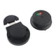 thumbnail image 1 of Pestillo de cerradura de puerta de baño con indicador, cerradura de inodoro, indicador de perno de puerta, hardware Negro, 1 of 9
