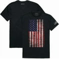 thumbnail image 2 of Tac. Graphic T, Distressed Flag, HGY, L, 2 of 3