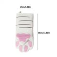 thumbnail image 1 of Anti Scalding Gloves Cooking Baking Mitts Cotton Oven Gloves With Cat Paw Pattern, 1 of 3