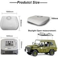 thumbnail image 3 of 12V 10000BTU Rooftop RV Air Conditioner, Electric AC Unit with Scroll Compressor for Truck, Trailer, Motorhome, Tractor, Camper (Fast Cooling), 3 of 7
