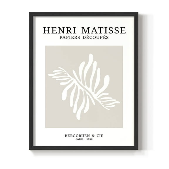 Matisse CDX in Black Solid Wood Framed Print No Nail Hanging