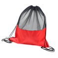 thumbnail image 1 of Mochila de malla con cordón ajustable, bolsa de baloncesto, mochila de día, tela de malla ligera Oxford Rojo, 1 of 9