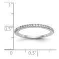 thumbnail image 7 of 14K White Gold Ring Band Wedding Diamond, Lab Grown Round, Size 6, 7 of 7