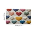 thumbnail image 3 of Tapis d'Entrée de Bienvenue pour la Saint-Valentin avec Cœurs Rouges et Roses / Doux Tapis Intérieur Extérieur pour Véranda avant et Entrée de Maison / Déco Antidérapante 16x24 Pouces, 3 of 6