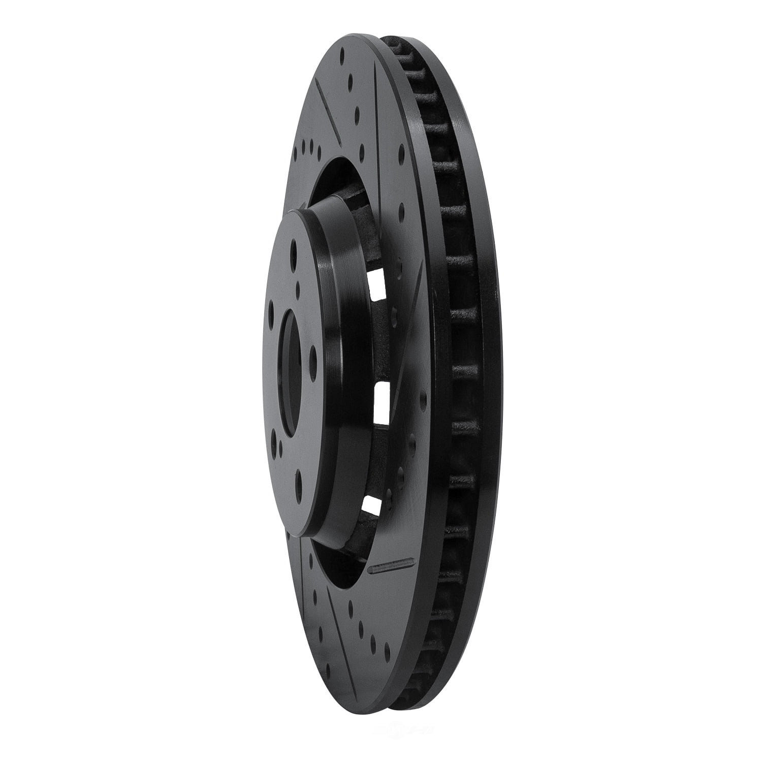 Dynamic Friction Company 633-76085R DFC Brake Rotor - Drilled And Slotted - Black