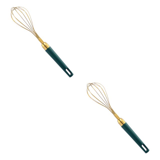 Advancent Batidor de huevos de acero inoxidable Batidor manual Galletas Pastelería Agitador Mezclador Espumador de café Restaurante Utensilios S 2Conjunto