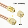 thumbnail image 3 of Brass Pipe Fitting, 1/2"SAE x 3/8" OD Flare Adapter with Copper Tube, 3 of 7