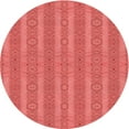 thumbnail image 1 of Ahgly Tapis Rond Lavable en Machine Intérieur Transitionnel Rouge, 6 Pieds Rond, 1 of 7