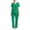 Green, variant on Busydd Womens Scrubs V Neck Short Sleeve Scrub Top and Straight Leg Pants Workwear Comfortable Breathable Solid Color Scrubs for Women S