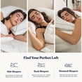 thumbnail image 4 of Delara 3-in-1 Adjustable New Zealand Wool Pillow - GOTS Certified Organic Cotton Shell, 200 GSM Wool Quilted Cover, Baffle Box, Side/Back/Stomach Sleepers, Spine-Alignment Friendly - Queen 20"×30", 4 of 8