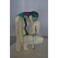 thumbnail image 4 of Modern Art Purple Green Mystery girl made of Resin -  Size: 9"L x 11"W x 15"H., 4 of 11