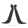 thumbnail image 4 of Christmas Tree Topper Bows - 79"x20" Large Black Glitter Tulle Bows with Long Streamers for Xmas Garland, Mantel, Door, Staircase, Wedding, Party, Indoor Outdoor Decorations, 4 of 7