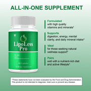 Lipoless Pro Capsules, Lipoless Advanced Health Formula All Natural Health Support Supplement (60 Capsules)