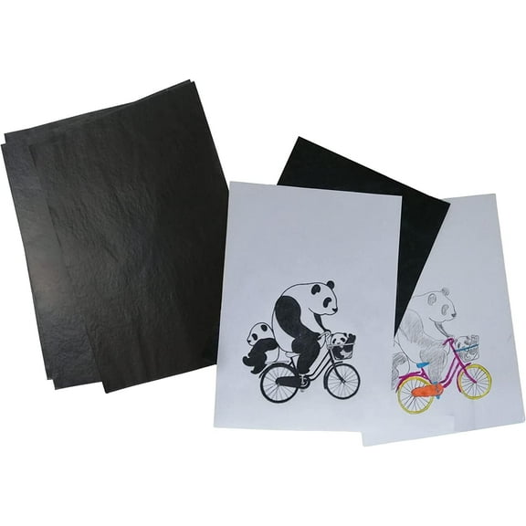 100 Sheets A4 Carbon Paper for Tracing - Transfer Paper for Wood, Fabric, Sewing, Canvas & Crafts (11.7" x 8.3")