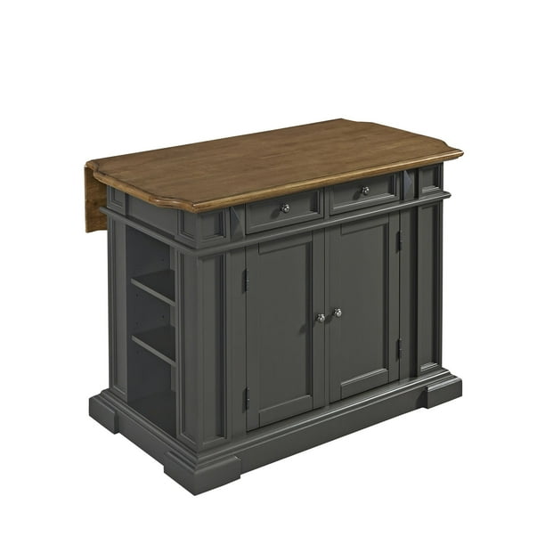 Distressed black kitchen islands