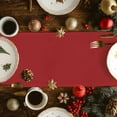 thumbnail image 4 of Christmas Table Runner Christmas Movie Snowman Table Runners Xmas Themed Red Cotton Linen Dresser Scarf Kitchen Dining Table Decor for Christmas Holiday Party Decor 13x90 Inch, 4 of 9