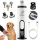 thumbnail image 1 of Lima de uñas para perros QVJFZUD con luz LED, 3 velocidades, 7000-9000 RPM, 1 of 7