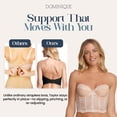 thumbnail image 6 of Dominique Tayler Backless Strapless Lace Bra - Ultra Low Back, Memory Foam Cups, Supportive Fit (#6744) - Lingerie For women, 6 of 6