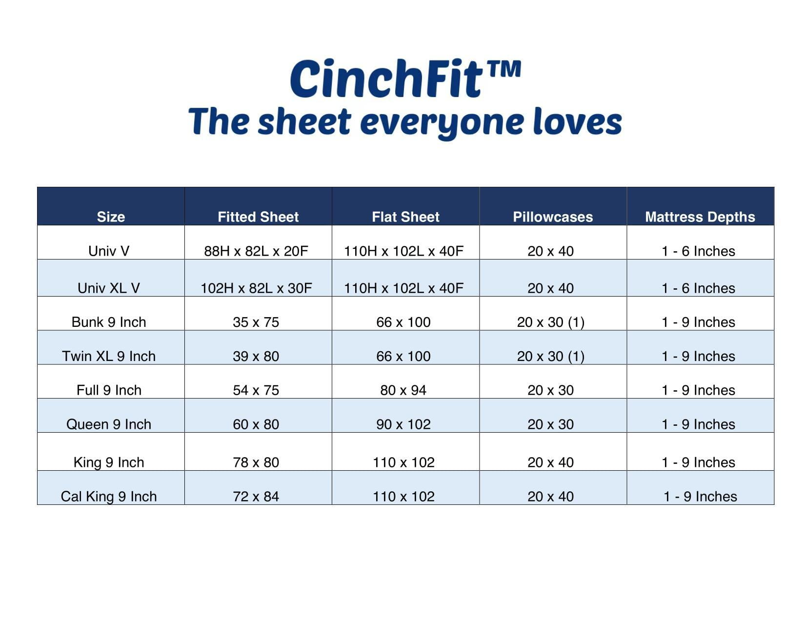 CinchFit CFH600QIV Queen Ivory 600TC Cotton Boat Sheet