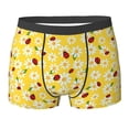 thumbnail image 6 of Men's Boxer Briefs, Chamomile And Ladybug Soft Comfy Mens Underwear Boxer Briefs Breathable With Widen Waist, 6 of 7