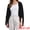 Black, variant on Women's Linen Cardigan 3/4 Sleeve Open Front Lightweight Shrug M Apricot