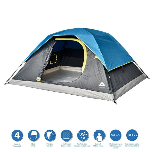 OZARK TRAIL #792 ドームテント 4 Ozark Trail - 4 Person Dome Tent, Fiberglass Poles Easy to