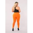 thumbnail image 5 of Plus Size Tummy Control Sculpting Treggings - Orange, 5 of 10