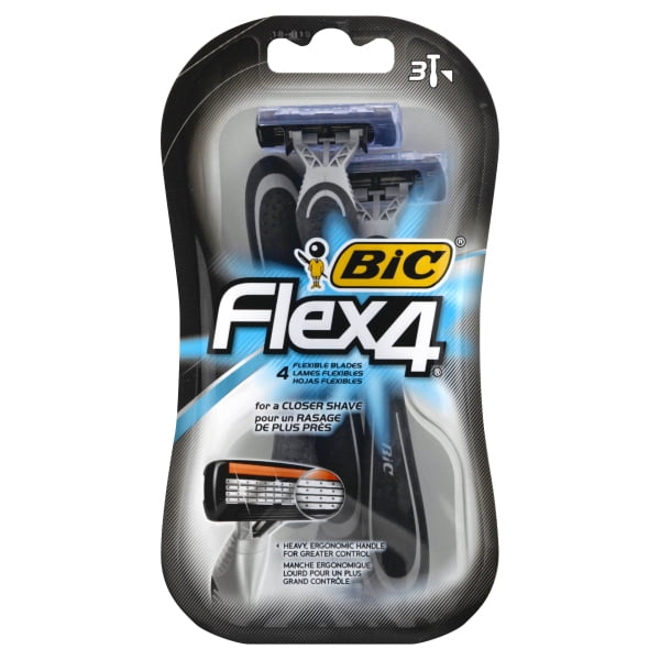 BIC Flex 4 for Men, Disposable Shaver 3 ea