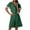 Green, variant on Xfvqtps Womens Nurse Dress with Pockets Button Short Sleeve Splicing Lapel Caregiver Work Dress Black