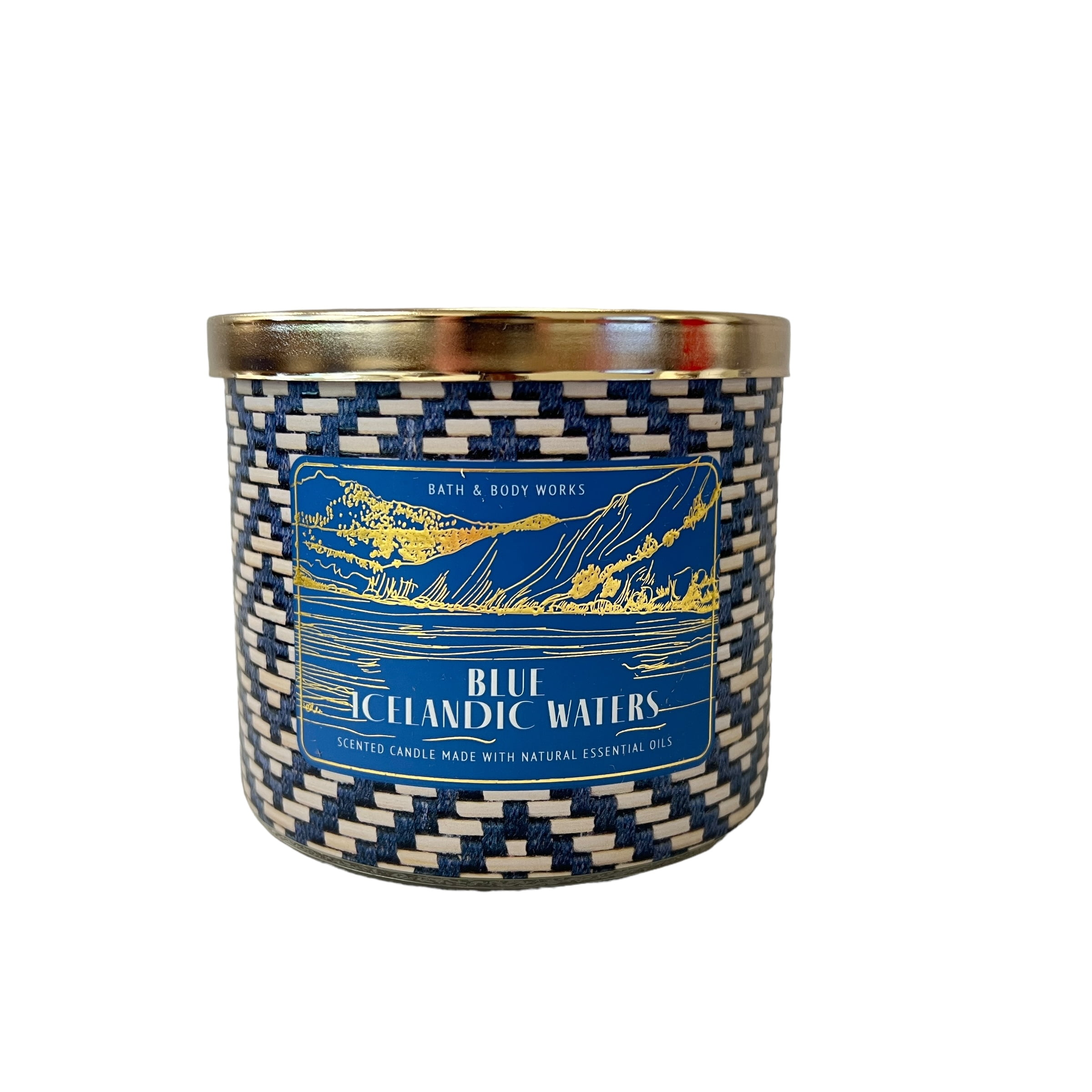 Bath & Body Works Deep Blue Sea 3 Wick Scented Candle