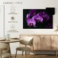 thumbnail image 5 of Elephant Stock Fancy Purple Orchids Wall Art - Horizontal Canvas Wall Art - Living Room Wall Decor - Floral And Botanical Canvas - Purple And Green Decor - 36" x 24", 5 of 8