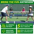 thumbnail image 4 of RayChee 22 ft Deluxe Heavy Duty Pickleball Net Tennis Net with Carry Bag Strong Steel Frame, 4 of 7