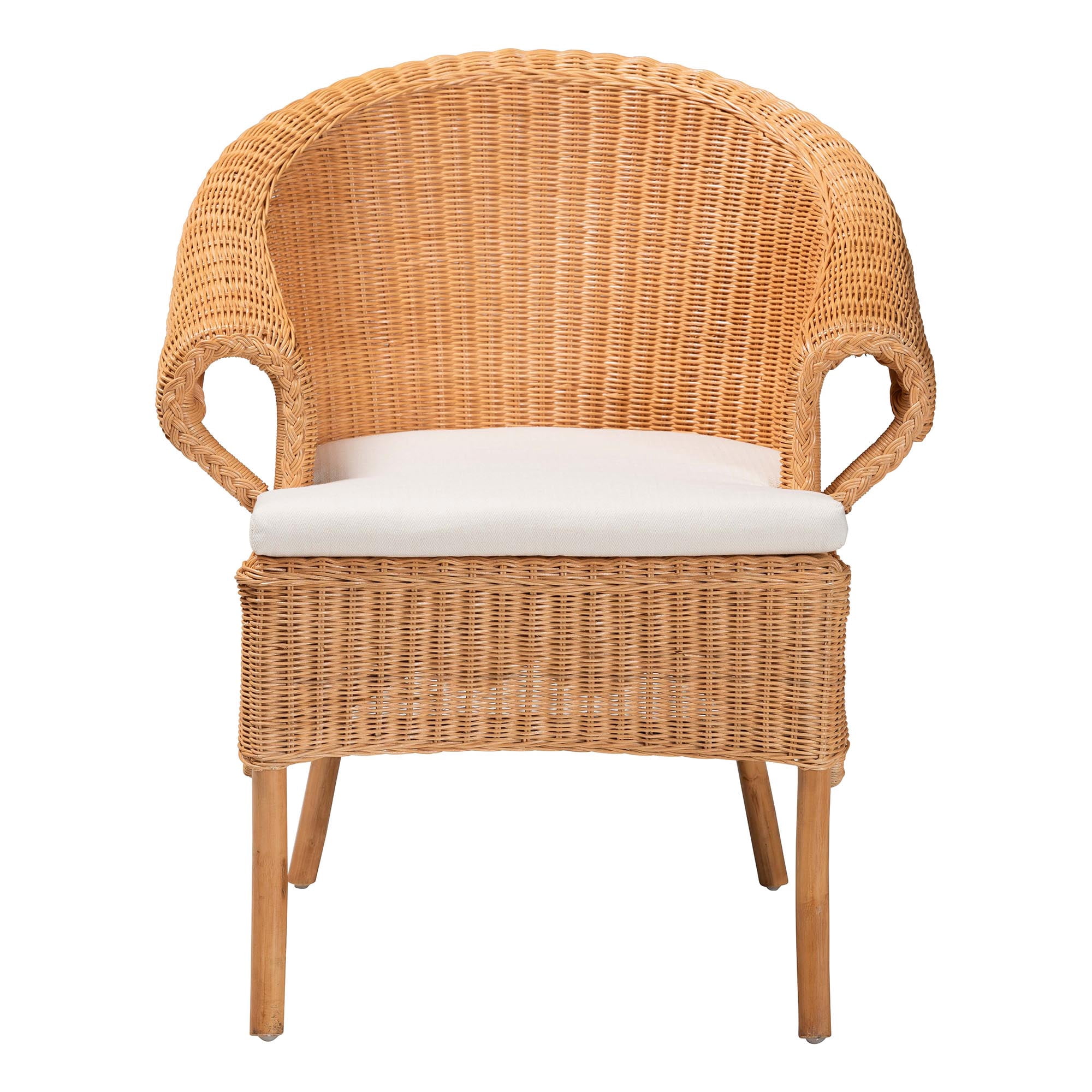 bali & pari Tamara Boho Dining Chair, Honey