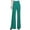 Green, variant on Aofany Women Stretch Pants Casual Work Lounge Pant Fashion Button Office High Waist Straight Wide Leg Trouser