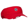thumbnail image 4 of Tennessee Flag Logo Embroidered Pro Style Cotton Washed Visor - Red OSFM, 4 of 5