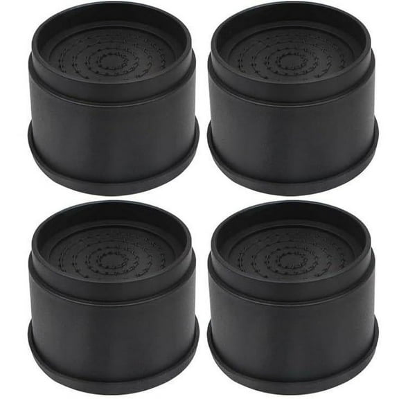 4 Pcs Stackable Bed Risers Furniture Lifts for Desk Cabinet Non Slip Floor Protectors Multi Functional Coasters